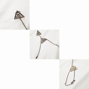 Triangle ring bracelet hand chain